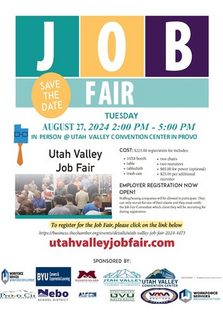 Utah Valley Job Fair 2024 Aug 27, 2024 chamber_master_heading